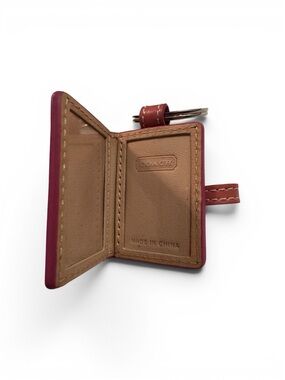 COACH Leather Key & Photo holder